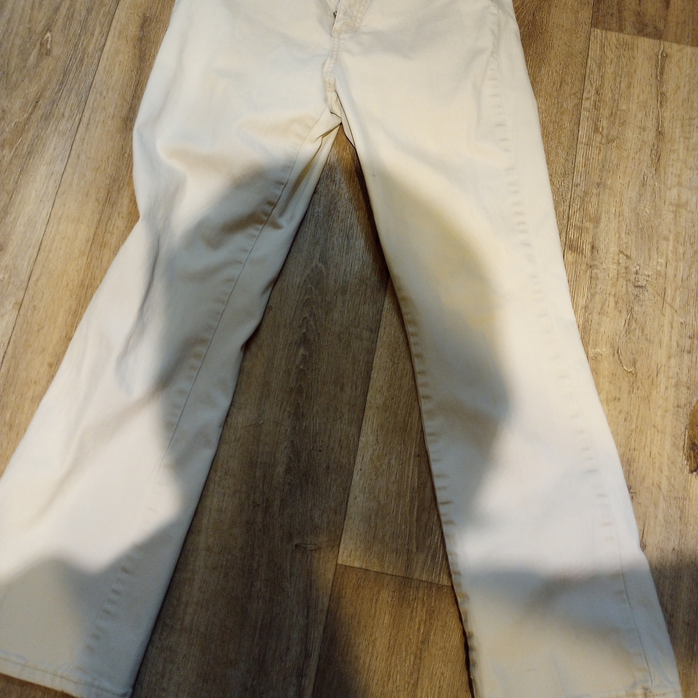 St. John's Bay Women's Cream Boot Cut Jeans